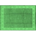 thumbnail image 1 of Ahgly Company Indoor Rectangle Oriental Emerald Green Traditional Area Rugs, 7' x 10', 1 of 4