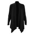 thumbnail image 3 of Spencer Women's Draped Front Open Cardigan Casual Long Sleeve Lightweight Cardigan Sweaters Solid Color Outerwear S-2XL, 3 of 9