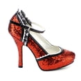 thumbnail image 3 of Ellie Shoes E-453-LACEY  4" Heel Womens Costume Sandal. 5 / Red, 3 of 6