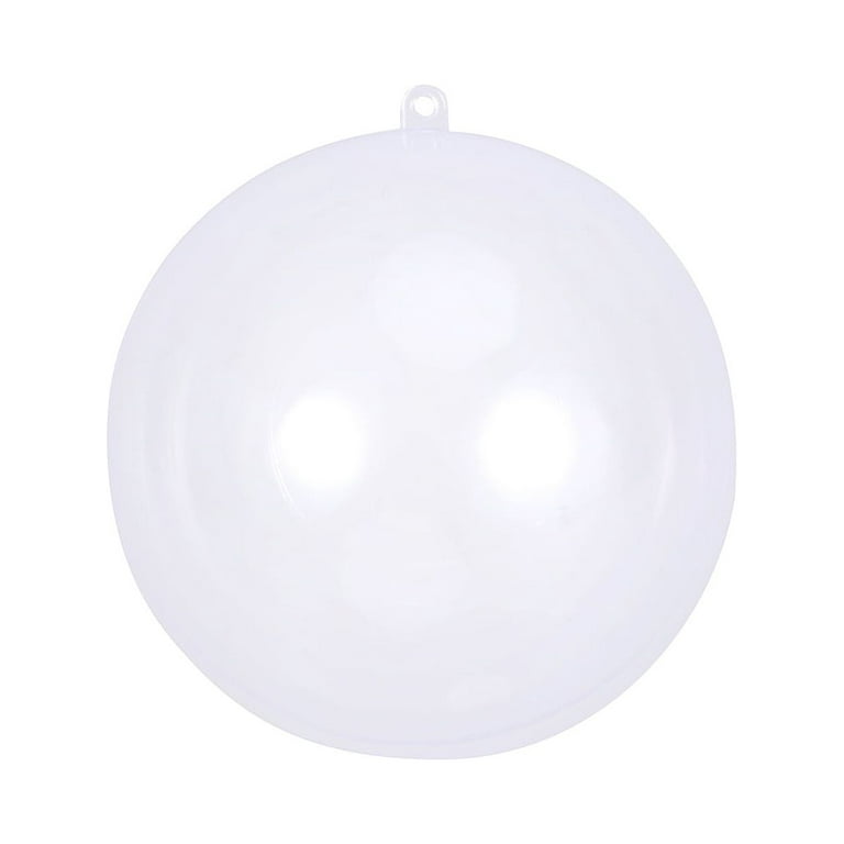 15cm Clear Plastic Acrylic Bath Bomb Mold Shells Molding Balls Fillable Christmas Tree Ornaments DIY Bath Bomb Molds