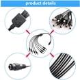 thumbnail image 3 of PwrON 8-Plug Tip Splitter 8-Way Power Cord Cable Replacement for CCTV Surveillance Security Cameras Cameras GW124CA GW12V5A GW12V7A GW128CA, 3 of 5