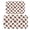 Football Icon Brown Pattern, variant on Football Helmet Brown Pattern Bath Mat Set Of 2,Non-Slip Rug for Bathroom,Kitchen,Bedroom,Entrance, 30x17 and 23.5x15.7 Inches