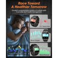 thumbnail image 4 of Reloj inteligente DEKELIFE Military 2.02" para Android/iPhone con llamadas, 4 of 6