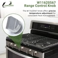 thumbnail image 3 of Perilla de control para estufa de gas Whirlpool KitchenAid Maytag, 5 unidades, 3 of 7