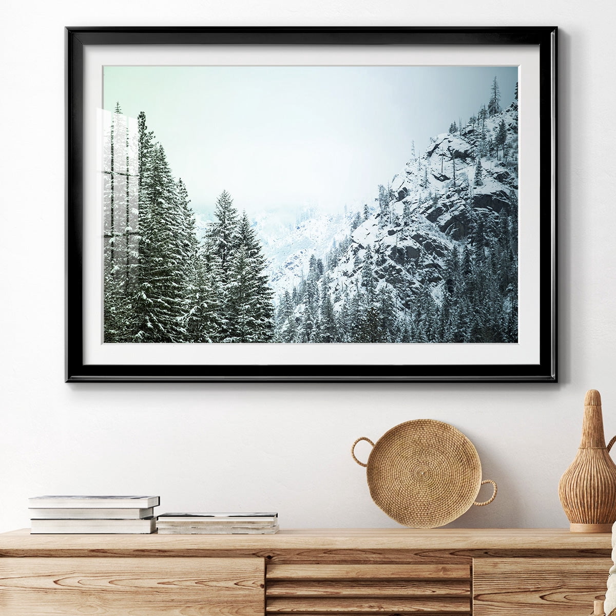 Snowfall in Cascadia II V1 Premium Framed Print - Ready to Hang