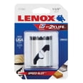 thumbnail image 2 of Lenox 2060607 Speed Slot Hole Saw, 1-1/2 in Dia, 1-5/8 in D Cutting, 4/6 TPI, HSS Cutting Edge White, 2 of 6