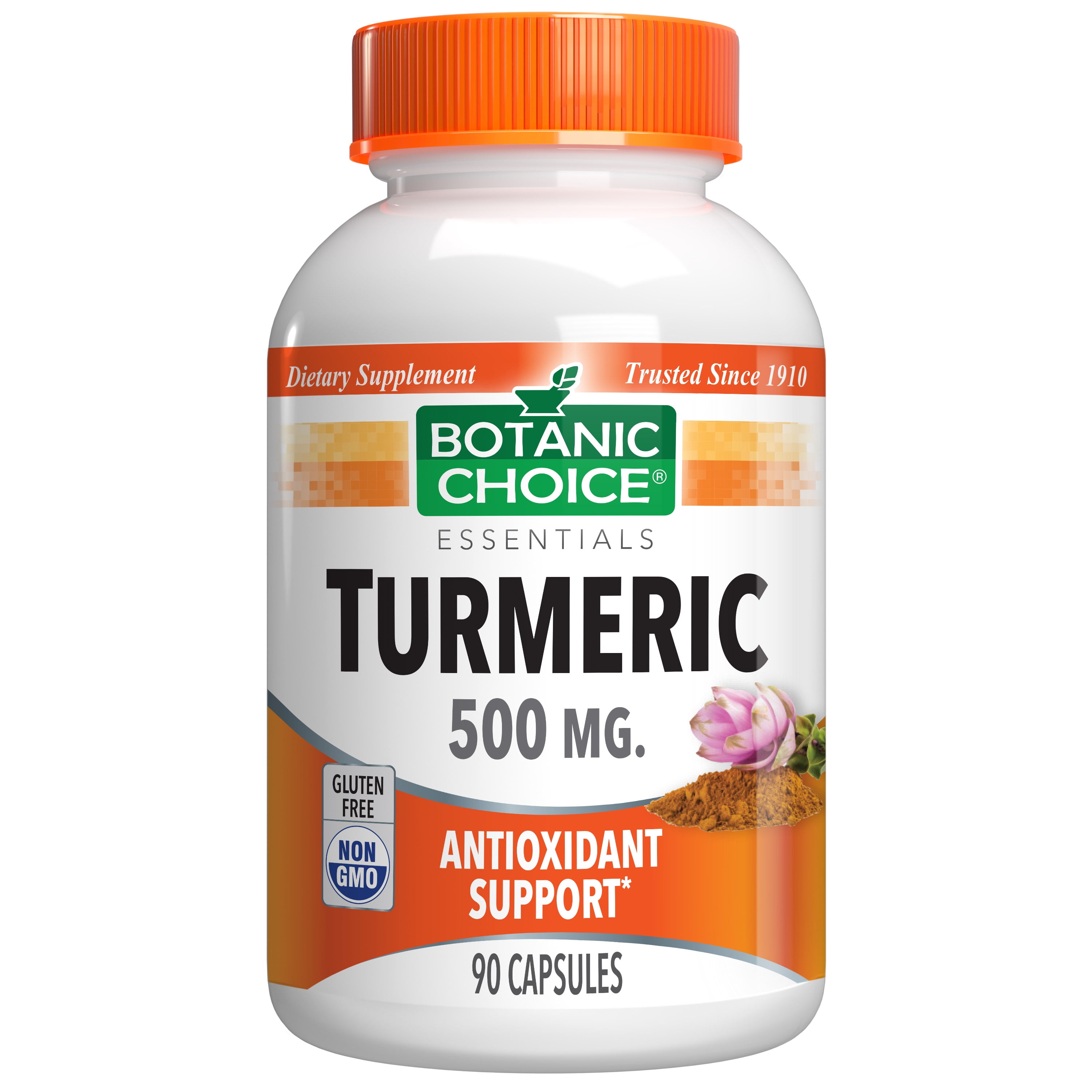 Botanic Choice Turmeric 500 mg. Joint Herbal Supplement, 90 capsules