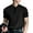 Black, variant on INCERUN Mens Daily Round Neck Tops Pinstripe Short Sleeve T-Shirt