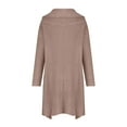 thumbnail image 5 of Lovskoo Cardigan Sweaters for Women Open Front Trendy Long Sleeve Solid Color Long Coat Blouse Oversized Winter Outerwear Tops Khaki, 5 of 6