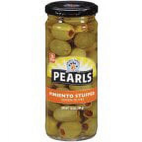 Green Pearls Queen Pimento Stuffed Olives (Pack of 8)