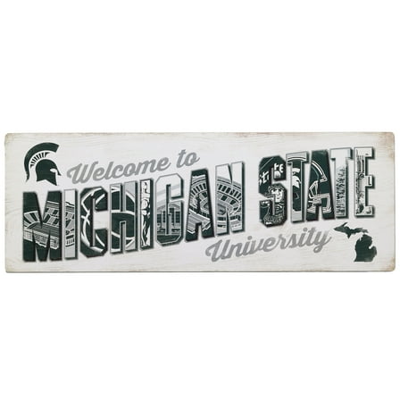 Michigan State Spartans 28'' x 10'' Team Tradition Wood Sign