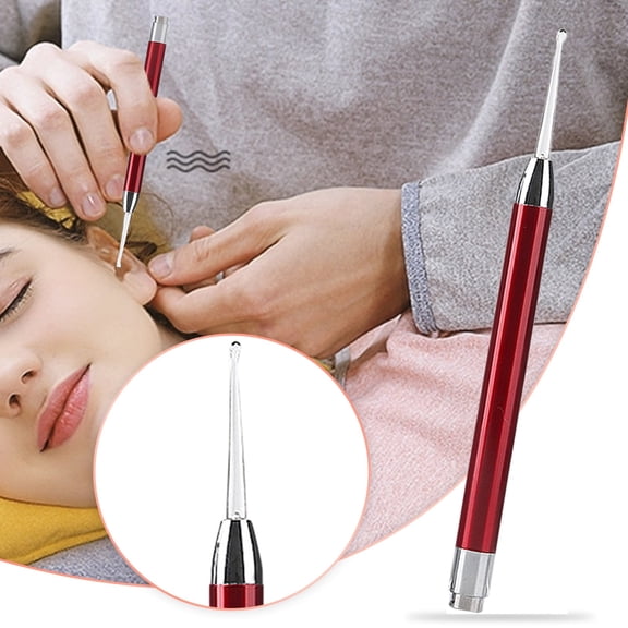 Detachable Led Light-Up Ear Pick - Red - Single Piece - Unisex Lighting Earwax Remover Tool, Adult Adults Use Head Lighting Earplugs Earwax Cleaning Kit, 1 Detachable Led Light-U Makeup Organizers