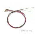 thumbnail image 4 of pitrice 6PCS Acoustic Guitar Strings Set Rainbow E-A String Parts Steel Copper Alloy Instrument Accessory Rustproof Sufficient Gears Colorful String, 4 of 9