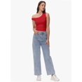 thumbnail image 3 of Womens Off The Shoulder Tops Sleeveless Shirts Going Out Crop Tank Tops Slim Fitted Summer Outfits, 3 of 6