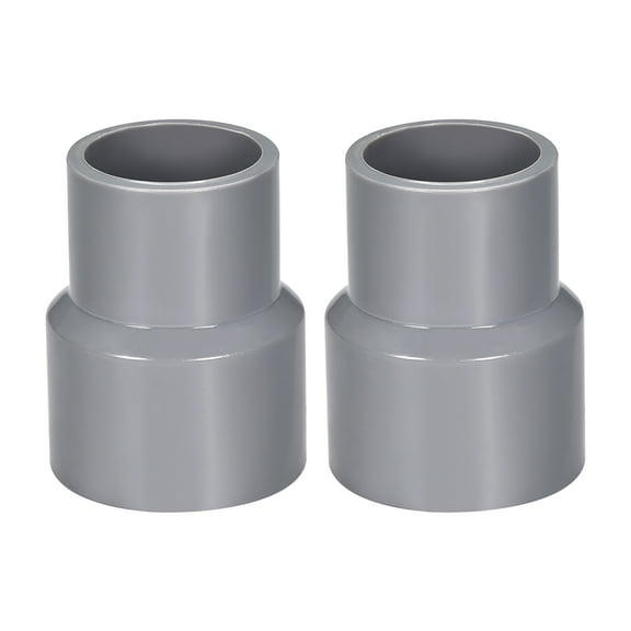 Uxcell DWV Reducing Coupling Schedule 40 3/4-inch x 1-inch Socket Gray 2Pcs