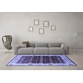 thumbnail image 3 of Ahgly Company Indoor Square Oriental Blue Traditional Area Rugs, 6' Square, 3 of 4