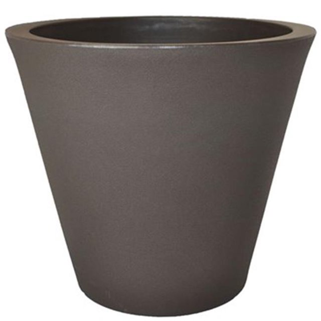 Jardinière Ronde Cosmopolitane 13 Po. - Espresso
