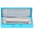 thumbnail image 3 of Yazoeia 10‑Hole Harmonica Blues B Key Harp Wind Musical Instrument Beginner Practice AM‑20DBlue YQ320-4909, 3 of 13