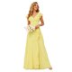 thumbnail image 1 of Vestido de dama de honor TIRAS con volantes, chifón, cuello en V, Canary 26W, 1 of 7
