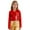 Red, variant on Kaerm Girls Shiny PU Leather Motorcycle Jacket Long Sleeve Zipper Crop Tops Outerwear for Hip-Hop Jazz Dance Red 8