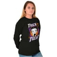 thumbnail image 4 of Betty Boop Spooky Trick or Treat Women's Long Sleeve T Shirt Brisco Brands S, 4 of 6