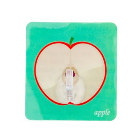 

1pcs Creative Adhesive Wall Hook Resin Fruit Pattern Non-trace Door Hooks Sticky Hooks for Kitchen and Bathroom Walls