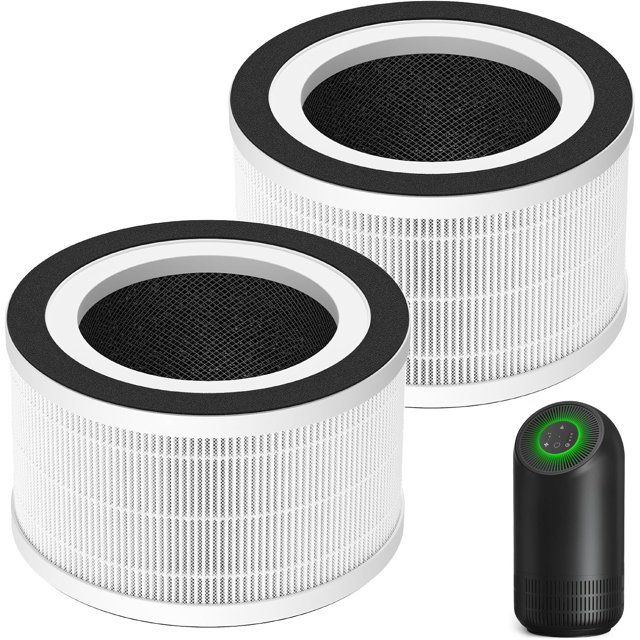 2-Pack H13 True HEPA Filter Compatible with Fillo/Halo/Mooka Allo, 3-in-1 H13 True HEPA Filtration for Fillo Air Puri-fier Filter, for MOOKA Allo Filter