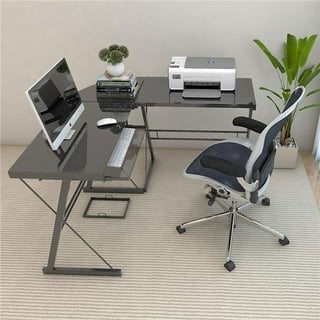 Glass corner on sale desk walmart