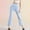 Blue, variant on Flare Leggings for Women High Waisted Bootcut Yoga Dance Pants Casual Wide Leg Lounge Bell Bottoms White