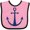 Pink and Black, variant on Inktastic Anchor Nautical Boys or Girls Baby Bib