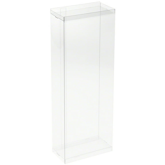 DollSafe Clear Folding Display Box for Large 11-12.5 inch Dolls and Action Figures, 5" W x 2.5" D x 13" H, Pack of 2