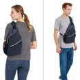 thumbnail image 5 of Bolso de pecho para hombre, tendencia informal a la moda, bolso mensajero ligero de gran capacidad, bolso de ciclismo de tela Oxford para hombre, azul, 5 of 5