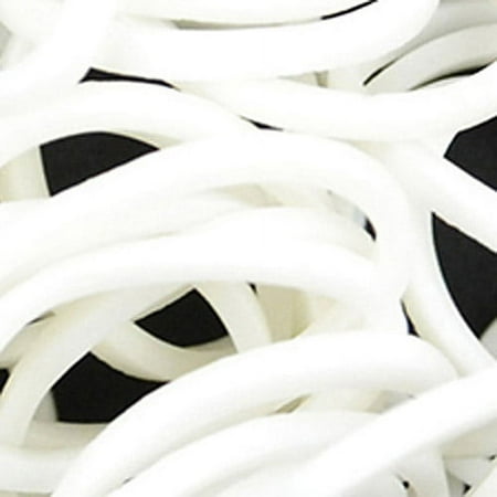 Loom Bands 500/pkg W/25 Clasps-white