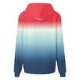 thumbnail image 6 of Pxxlle Plus Size Women's Hoodies Fashion Gradient Graphic Sweatshirts Oversized Long Sleeve Hooded Pullover Casual Drawstring Sweatshirt with Pockets Navy S, 6 of 6