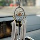 thumbnail image 4 of ZHAOCHENG 1-Pack Atrapasueños hecho a mano interior del coche espejo retrovisor colgante nueva decoración del coche colgante de carillón de viento pequeño atrapasueños simple decoración del hogar dorm, 4 of 5
