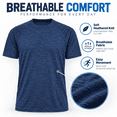 thumbnail image 3 of Daresay Men's 4-Pack Dri-Fit Performance T-Shirts – Moisture-Wicking Athletic Gym Tees – Breathable, Quick-Dry Workout Shirts for Men (Sizes S-3XL), 3 of 14
