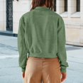 thumbnail image 6 of Aellinatey Womens Crop Jacket Long Sleeve Shacket Lightweight Fall Casual Coat with Pockets, 6 of 9