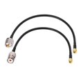 thumbnail image 2 of Eightwood 12-inch (30cm) RG58 Coaxial Jumper Cable 2-Pack with SMA Male to UHF SO239 Female & PL259 Male Connectors for Portable Testing Equipment, 2 of 6