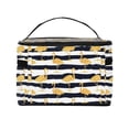 thumbnail image 3 of Yiaed Gold Flamingo Print Makeup Bag Travel Cosmetic Bags for Women Girls Zipper Pouch Makeup Organizer, 3 of 4