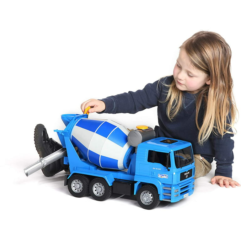Bounce pulsåre kalligrafi Bruder 02744 MAN Cement Mixer Realistic Construction Truck for Pretend  Play, Made in Germany; Made of highest-quality ABS plastic; Solidly put..,  By Visit the Bruder Store - Walmart.com