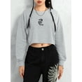 thumbnail image 2 of Faithtur Sweat-Shirts pour Femmes Dragon Totem Imprimé Col Rond Pulls à Manches Longues Automne Hiver Hauts Décontractés, 2 of 9