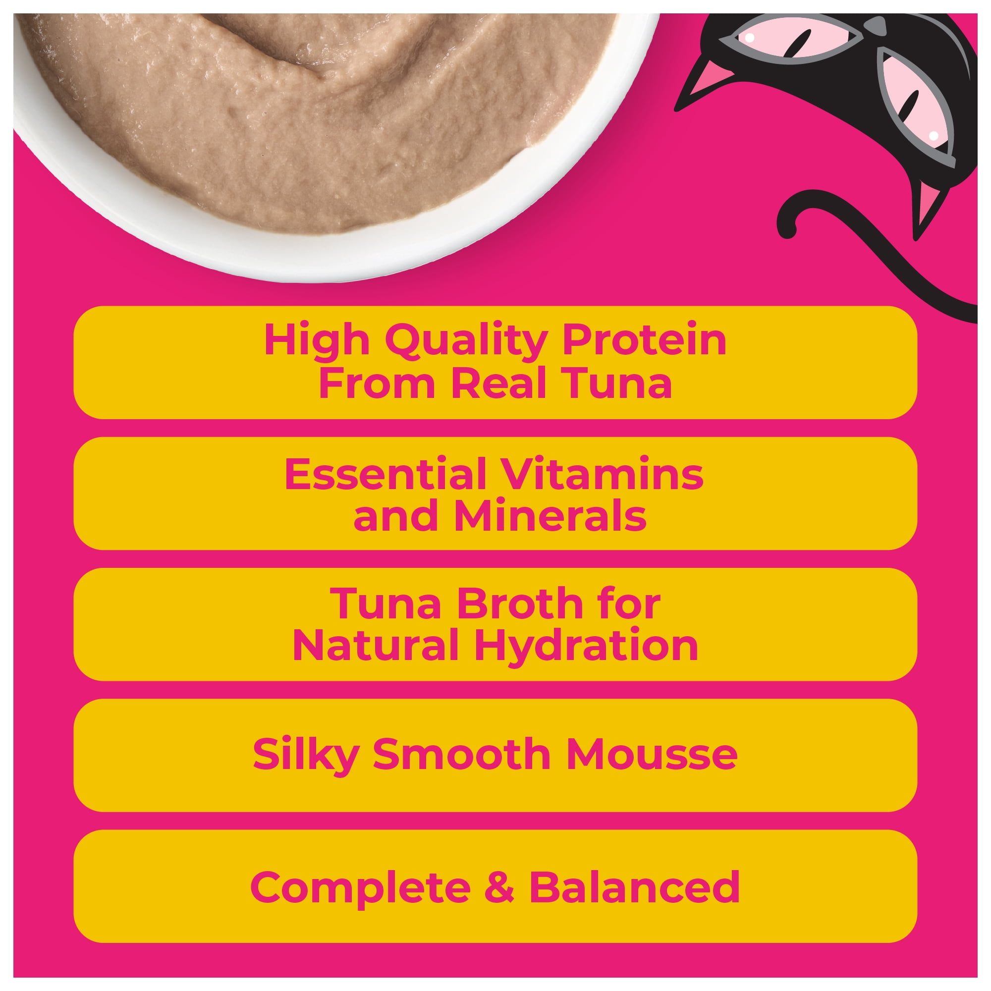 Tiki Cat Born Carnivore Wet Cat Food, Mousse, Tuna Recipe in Tuna Broth, 2.4 oz. Pouch
