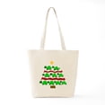 thumbnail image 6 of CafePress - Fun Turtle Christmas Tree Art Tote Bag - Unisex Canvas Tote Bag, Beige, 1-Piece, 6 of 7