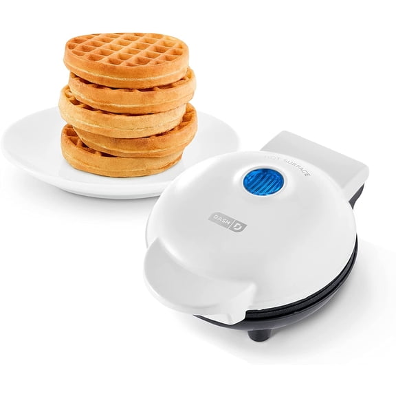Dash Mini Waffle Maker - White 1 lbs