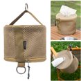 thumbnail image 4 of Yucurem Portable Hanging Napkin Holder with Hook Paper Storage Box Camping Storage (Khaki), 4 of 10