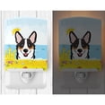 thumbnail image 2 of Caroline's Treasures BB2123CNL Tricolor Corgi Summer Beach Ceramic Night Light, 6x4x3", multicolor, 2 of 2