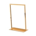 thumbnail image 3 of HILABEE Poster Board Stand Display Advertising Card Holder Desktop Sign Stand Holder A4 Gold, 3 of 9
