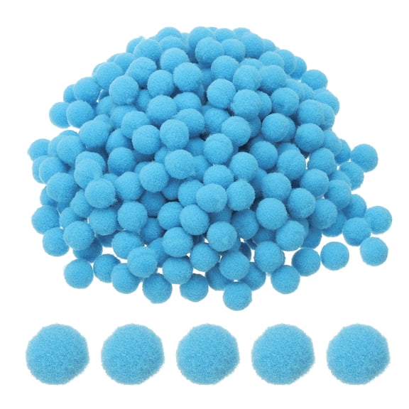 0.4inch Pom Poms for Crafts, 500pcs Pompoms for Crafts Puff Balls Bulk Fuzzy Balls for Hats Christmas Art DIY, Blue