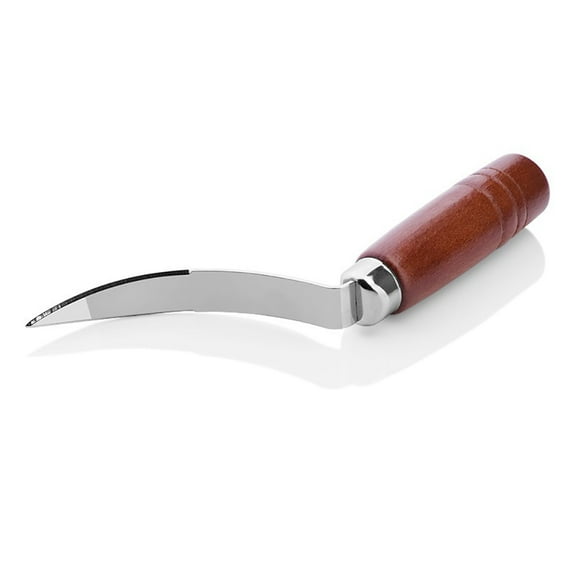 Coconut Tool Stainless Steel Coconut Meat Removal Durable Wooden Handle Coconut Opener for Kitchen Coconut Meat Remover