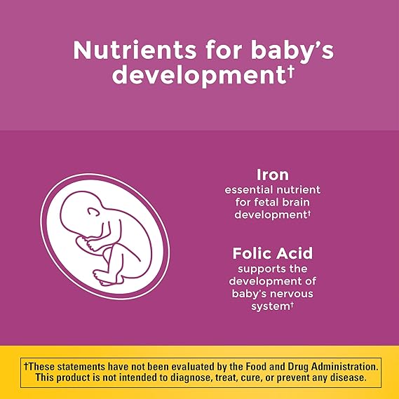 Nature Made Multi Prenatal Tablets - Rich in Folic Acid, Iron & Zinc Value Size 250 Ct